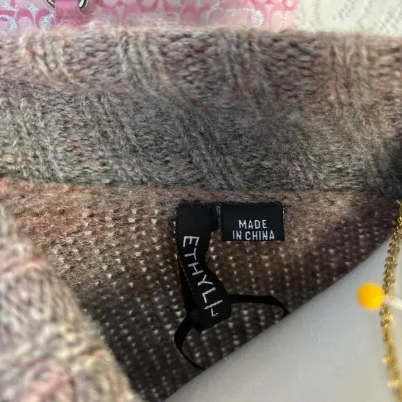 vintage cozy multi colored layering cardigan - Picture 7 of 7